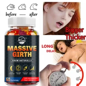 Male Vitality Gummies - Boost Testosterone, Enlarge Penis,Enhance Length & Girth - Picture 1 of 15