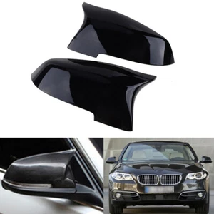 For 2014-2018 BMW 5 Series F10 F11 F18 LCI 2X Gloss Black Side Mirror Cover Cap - Bild 1 von 13