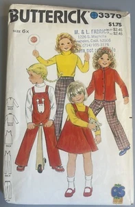 Abbigliamento per bambini vintage modello Butterick 20 pezzi misura 6x - Foto 1 di 1