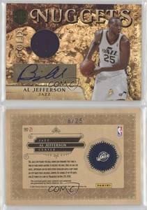 2010 Panini Gold Standard Nuggets Memorabilia Signatures /25 Al Jefferson Auto