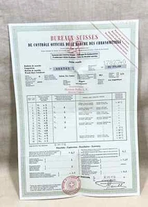 ROLEX 1968 Certificate CHRONOMETRE COSC - Picture 1 of 6