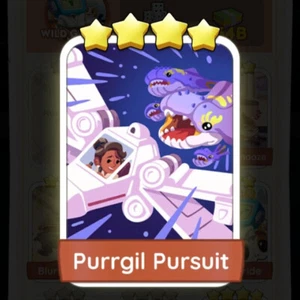 Purrgil Pursuit Monopoly_Go_4 Stars Sticker ⭐⭐⭐⭐ - FAST DELIVERED - Picture 1 of 1