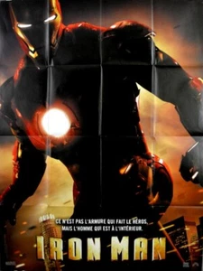 Robert Downey Jr Gwyneth Paltrow IRON MAN Jon Favreau FRENCH POSTER 47x63Advance - Picture 1 of 1