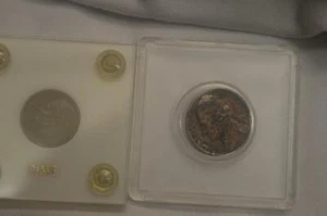 1983 D Jefferson Nickel & 199 ? D ROOSEVELT GROSCHEN BEIDE PLANCHET ÜBERGANGSFEHLER - Bild 1 von 7