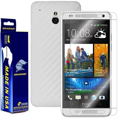 ArmorSuit MilitaryShield HTC One Mini Screen Protector + White Carbon Fiber Skin - Image 1 of 4
