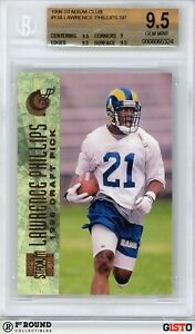 POP 1: Lawrence Phillips RC BGS 9.5: 1996 Stadium Club Rookie Card SP Gisto