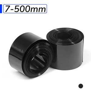1M-10M PVC Schrumpfschlauchfolie RC 18650 Akkupack 7mm - 500mm breit schwarz - Bild 1 von 6