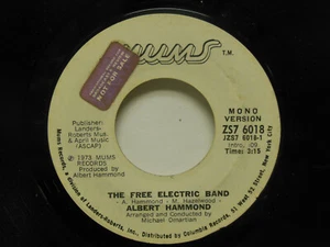 Promo! Albert Hammond: The Free Electric Band / Stereo/Mono, 45 RPM. VG+ - Picture 1 of 2