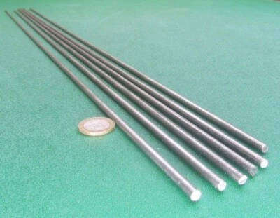 304 Stainless Steel Round Rod Bar, 3/16" Dia (.187") x 36" Length, 6 Pcs, 18 Ft - Image 1 of 4