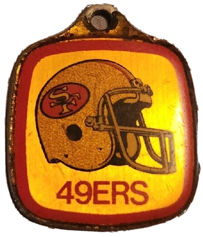 VTG San Francisco 49ers Keychain Rare NFL 80s Wincraft Keyring Montana Rice USA Cover