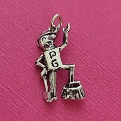 Colgante Plata Esterlina Lata Hombre Mago Oz Halloween Lata Hombre 3D Dije 925 EE. UU. Nuevo Foto 1 de 4