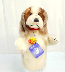 Steiff Handpuppe Cockie Plüschhund 6800/17 70er Jahren mit Etikett TOP Zustand - Bild 1 von 6