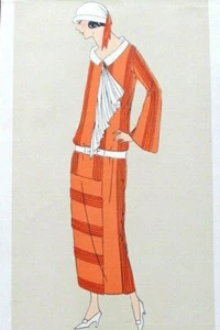 Art Taste Beauty Cotton Fabrics A.G.B. Stencil 1924 Cutouts Art-Dec - Picture 1 of 3