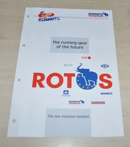Folleto folleto de camión empresa remolque Schmitz Cargobull Rotos EN - Imagen 1 de 3