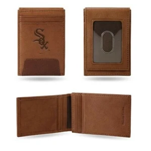 Chicago White Sox - MLB - Brown Leather Money Clip - Front Pocket Wallet - Picture 1 of 1