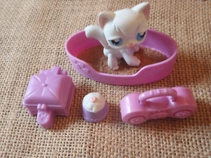 Littlest Pet Shop "Colors of the Rainbow" Purple Cat Longhair Kitty #9 LPS H59 - Picture 1 of 6