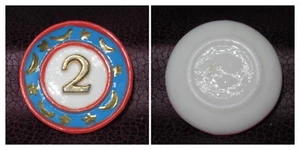 FEVE PRIME 2000 SERIE SERVICE 2000 ASSIETTE CHIFFRE 2 LUNE ETOILES - Picture 1 of 2
