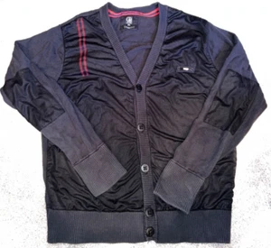 CAVI Men's Button-Front Cardigan Sweater 3XL Y2K Hip Hop Baggy HTF Colors - Picture 1 of 6