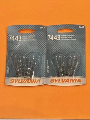 2 комплекта из 2 ламп Sylvania Basic 7443 21/5,9 Вт передние/поворотные/сигнальные/световые - Изображение 1 из 4