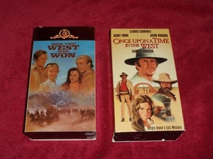 How The West Was Won + Once Upon A Time In The West~Set of 2 VHS Westen Movies - Picture 1 of 1