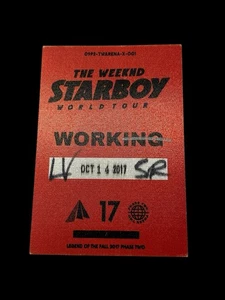 Pass funzionante The Weeknd Starboy World Tour 2017 14 ottobre 2017 RARO - Foto 1 di 2