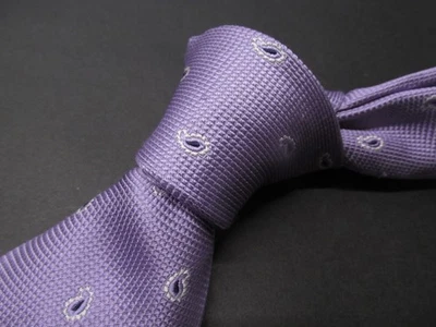 Corbata de seda geométrica púrpura colección exclusiva Donald J. Trump ¡Como nueva! Y45 Foto 1 de 4