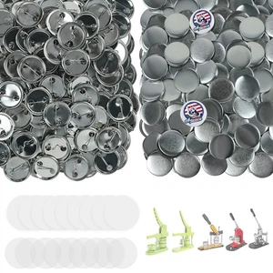 200 Sets Button Maker Supplies, 25mm / 0.98 inch Button Supplies Buttons Part... - Picture 1 of 7