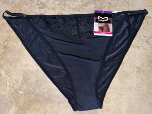 Braguita de bikini Maidenform negra de cuerda ajustable DMLSBK 2XL 9 NUEVA CON ETIQUETAS - Imagen 1 de 3