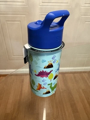 Botella de agua moderna simple para niños de 14 oz - vaso aislante con tapa de pajita Foto 1 de 4