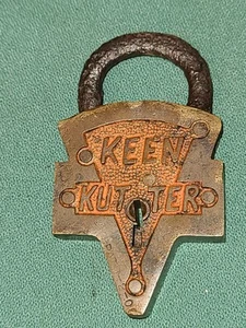 Vintage Small Keen Kutter Padlock Lock w/ Patent Date 1-2-06 - Picture 1 of 9