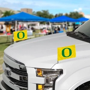 Mini banderas de coche de nailon University of Oregon "Patos" 4" x 6" 2-PK - FANMATS 61925 - Imagen 1 de 2