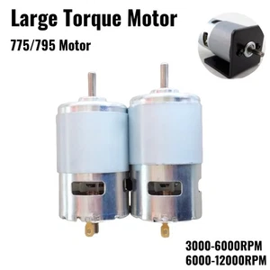 775 795 Large Torque Motor  DC 12V~24V 3000-12000RPM W/Bracket High Power New - Picture 1 of 14