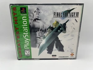 Discos y estuche Final Fantasy VII (PlayStation 1, 1997) PS1 Greatest Hits PROBADOS - Imagen 1 de 10