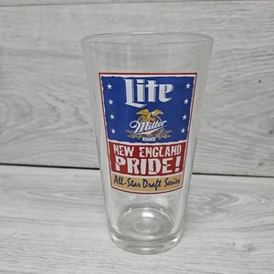 Bicchiere birra Miller Lite Boston Red Sox New England American Baseball Draft Series - Foto 1 di 6