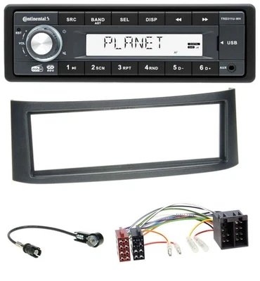 Continental MP3 AUX USB DAB 1DIN Autoradio für Smart Roadster (452) - Bild 1 von 4