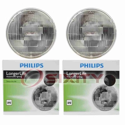 2 bombillas de faros de haz alto bajo Philips para MG MGB Midget TD TF 1949-1981 zr Foto 1 de 4