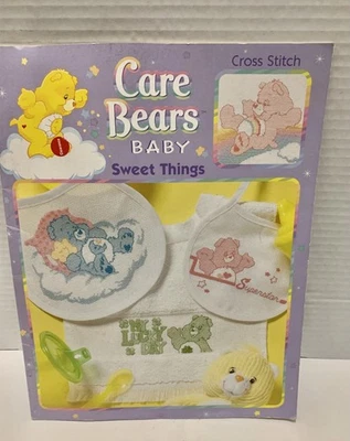 Leisure Arts Care Bears Baby Sweet Things Counted Cross Stitch Pattern - Image 1 of 4