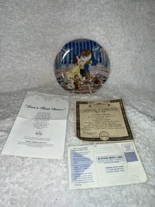 Plato De Colección Edición Limitada La Bella y la Bestia "El Primer Baile del Amor" - Imagen 1 de 5