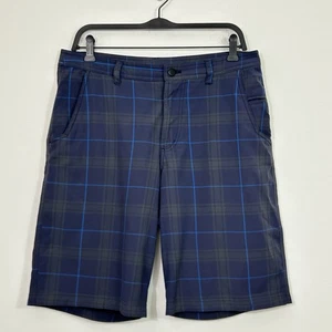 Pantalones Cortos Lululemon Para Hombre Talla 34 Azul Cuadros Kahuna Elastizados Golf Informales 10" - Imagen 1 de 9