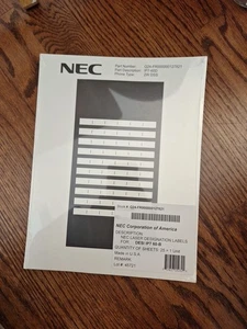 Nec IP7 60-D. 25 Telefonetiketten - Bild 1 von 2