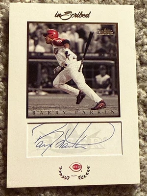 Barry Larkin 2004 Fleer Inscribed Silver Auto #BL Autograph Signature SP REDS - Image 1 of 2