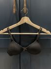 Black Gold Padded Non Wired Training Bra Size 32Aa Excellent Condition