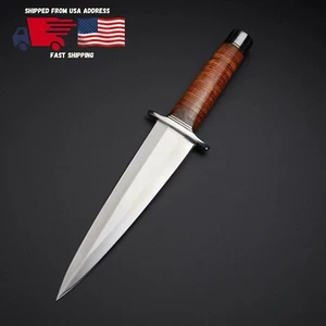 Arkansas Messer, Zahnstochermesser Handarbeit Jagd Carbonstahl Klinge Dolch Messer - Bild 1 von 5