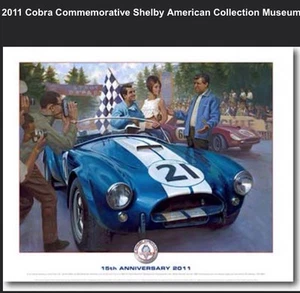 2011 Cobra Commemorative Shelby American Collection Original Printed Car Poster - Picture 1 of 1