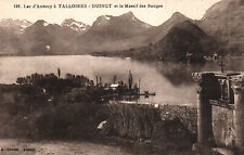 CPA 74 - Lac d'Annecy à TALLOIRES  (Hte Savoie) - DUINGT et le Massif des Bauges