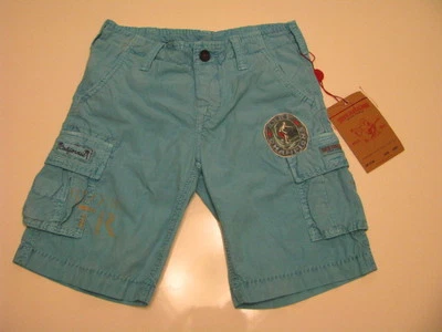 NEW AUTHENTIC True Religion Brand Jeans Boys 14 Cargo Shorts Sky Blue $ 108 - Image 1 of 4