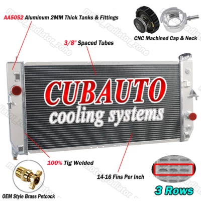 For 2000-05 Pontiac Bonneville Buick LeSabre 3.8L V6 With 3ROW Aluminum Radiator Foto 1 de 4