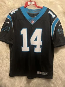 Auténtica camiseta negra para jugadores de los Panthers Sam Darnold Nike talla XL $160 NFL - Imagen 1 de 13