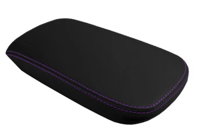 Se adapta a 11-14 Chrysler 200 PVC Cuero Consola Tapa Pull Over Cubierta Puntada Púrpura Foto 1 de 4