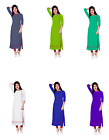 Indian Women's Long Dress Kurti Ethnic Wedding Wear Tunic Frock Suit Multi Color